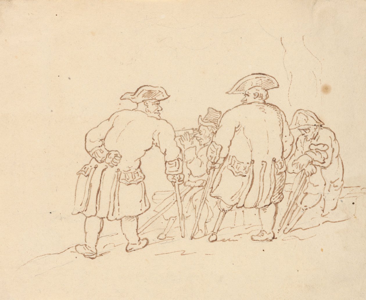 Tegning til albummet af Thomas Rowlandson