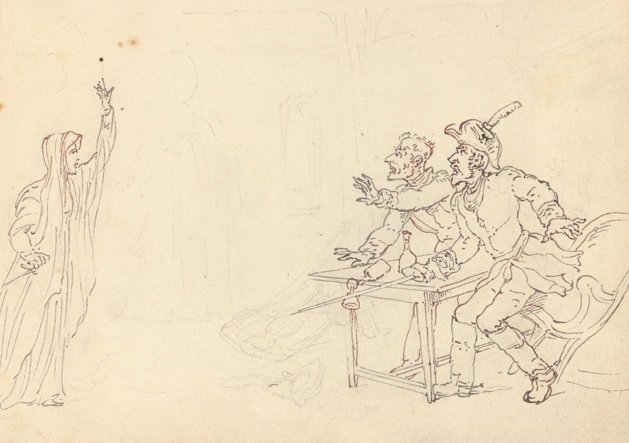 Tegning til albummet af Thomas Rowlandson