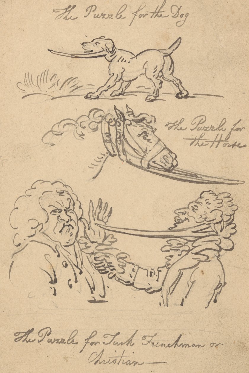 Tegning til albummet af Thomas Rowlandson