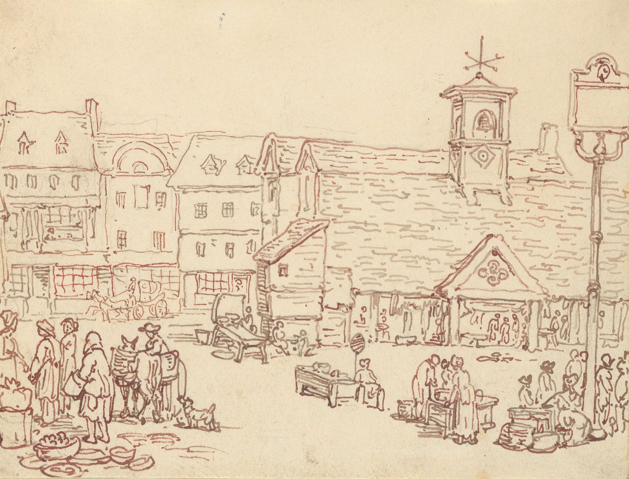 Tegning til albummet af Thomas Rowlandson