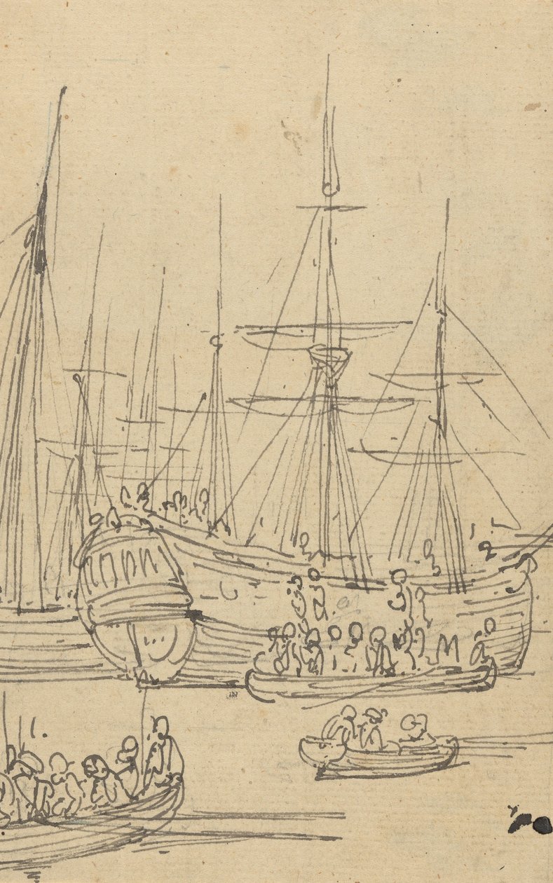 Tegning til albummet af Thomas Rowlandson