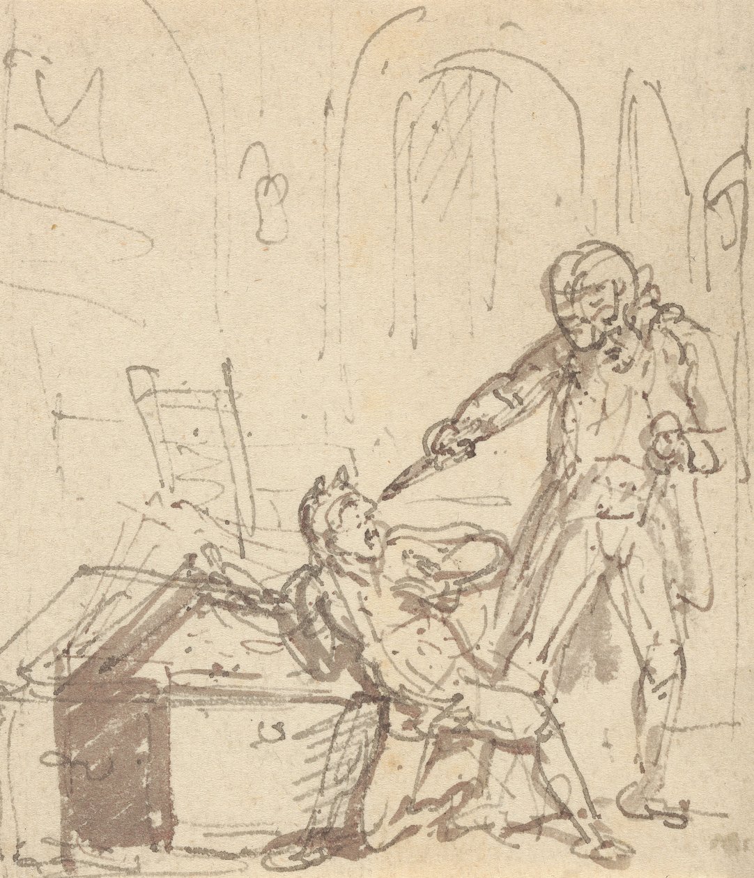 Tegning til albummet af Thomas Rowlandson