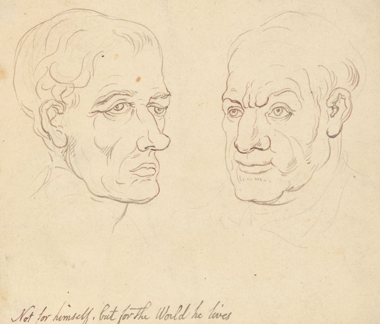 Tegning til albummet af Thomas Rowlandson