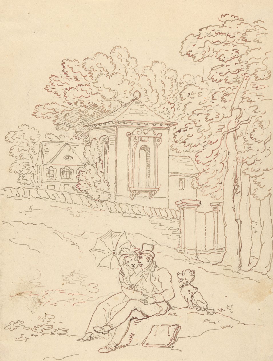 Tegning til albummet af Thomas Rowlandson