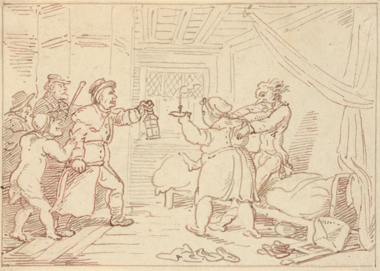 Tegning til albummet af Thomas Rowlandson