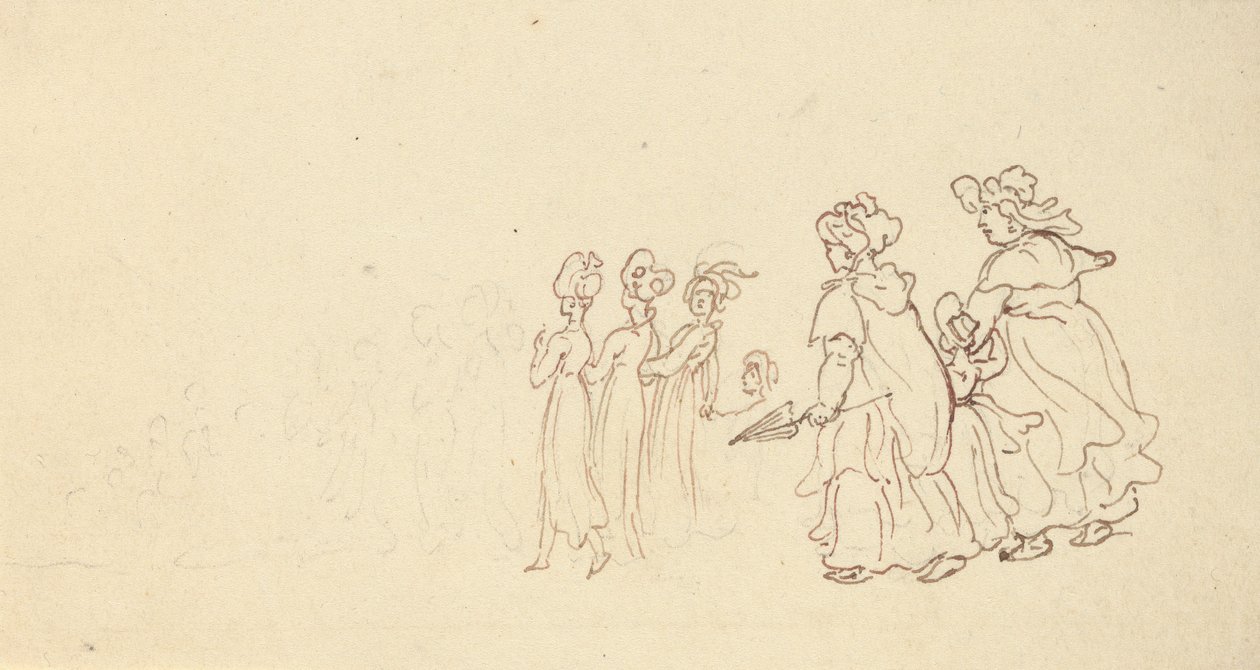 Tegning til albummet af Thomas Rowlandson