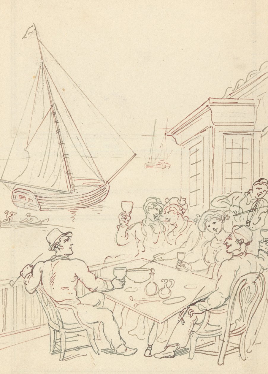 Tegning til albummet af Thomas Rowlandson
