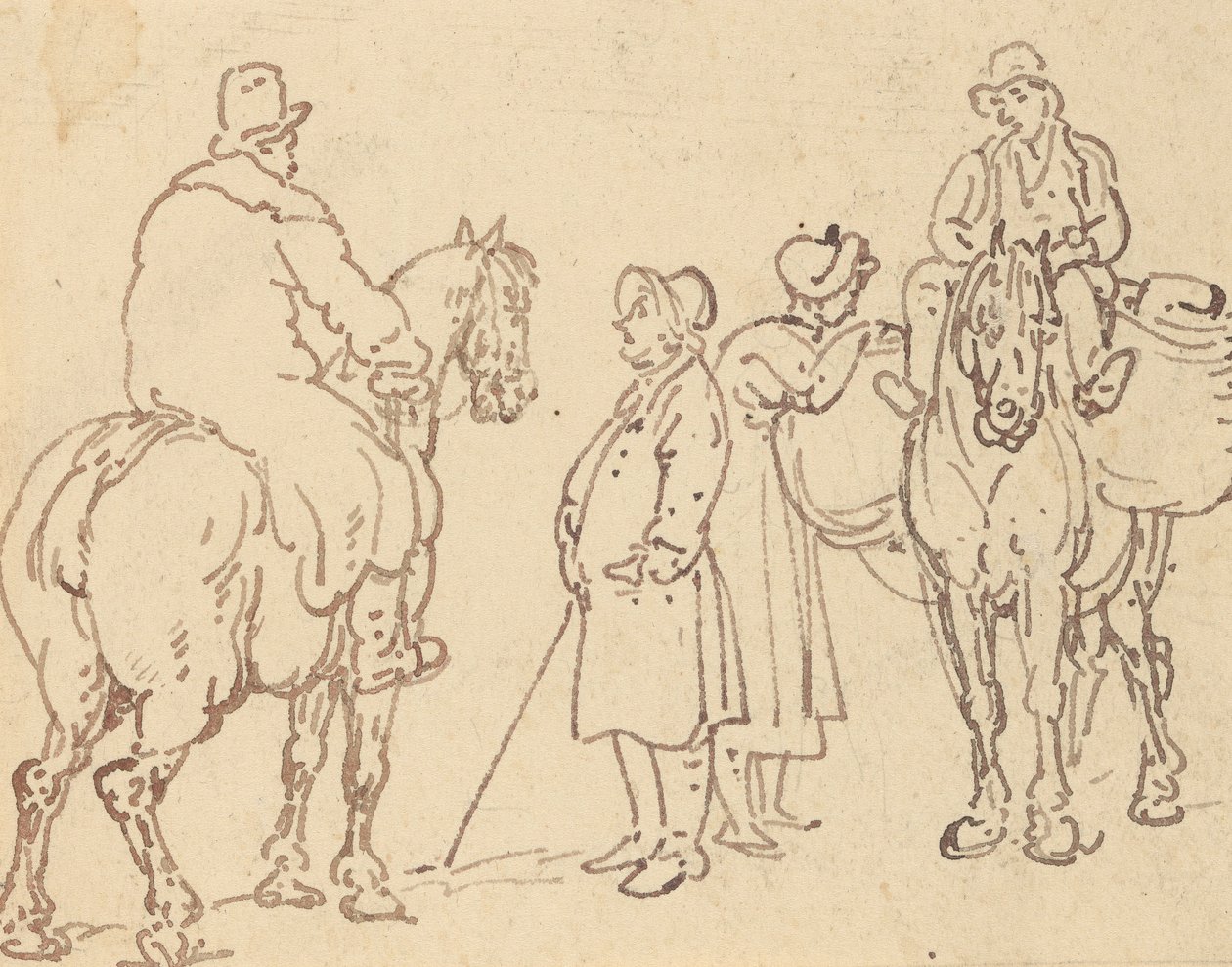 Tegning til albummet af Thomas Rowlandson
