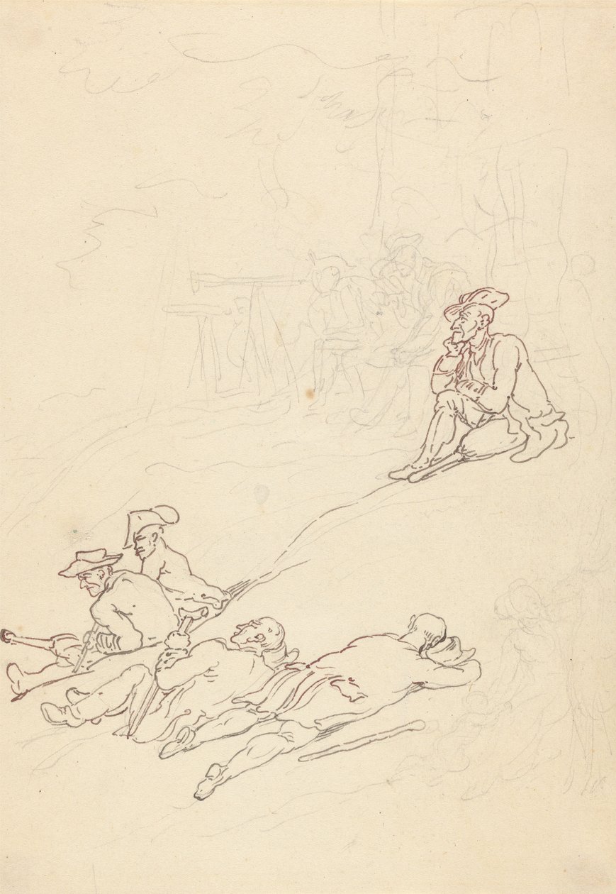 Tegning til albummet af Thomas Rowlandson