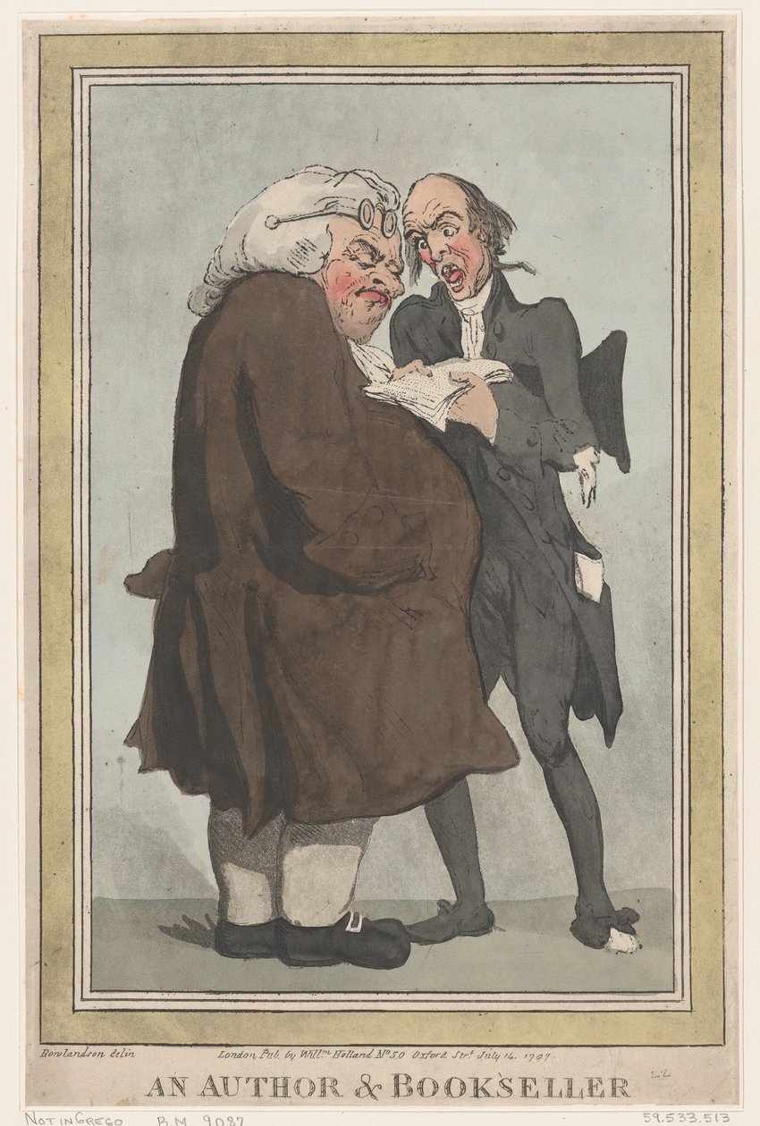 En forfatter og boghandler, 14. juli 1797., 14. juli 1797. af Thomas Rowlandson