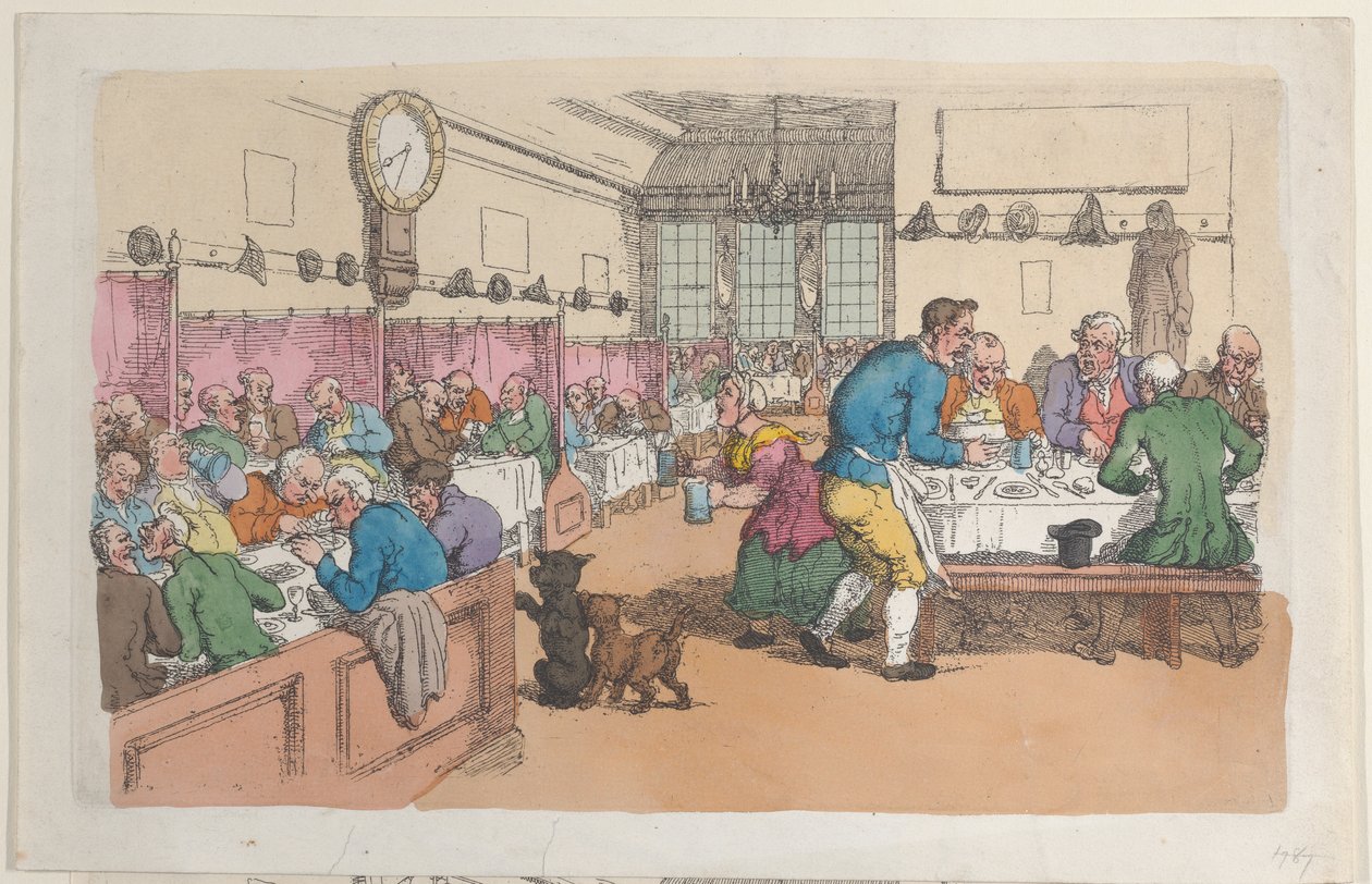 En restaurant af Thomas Rowlandson