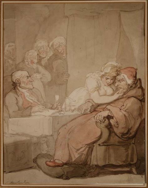 Et øje på viljen (pen og blæk, akvarel) af Thomas Rowlandson