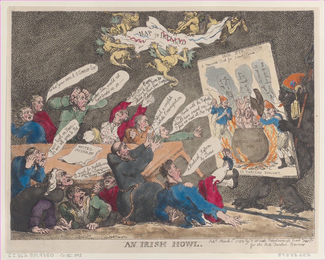 An Irish Howl, 1. marts 1799., 1. marts 1799. af Thomas Rowlandson