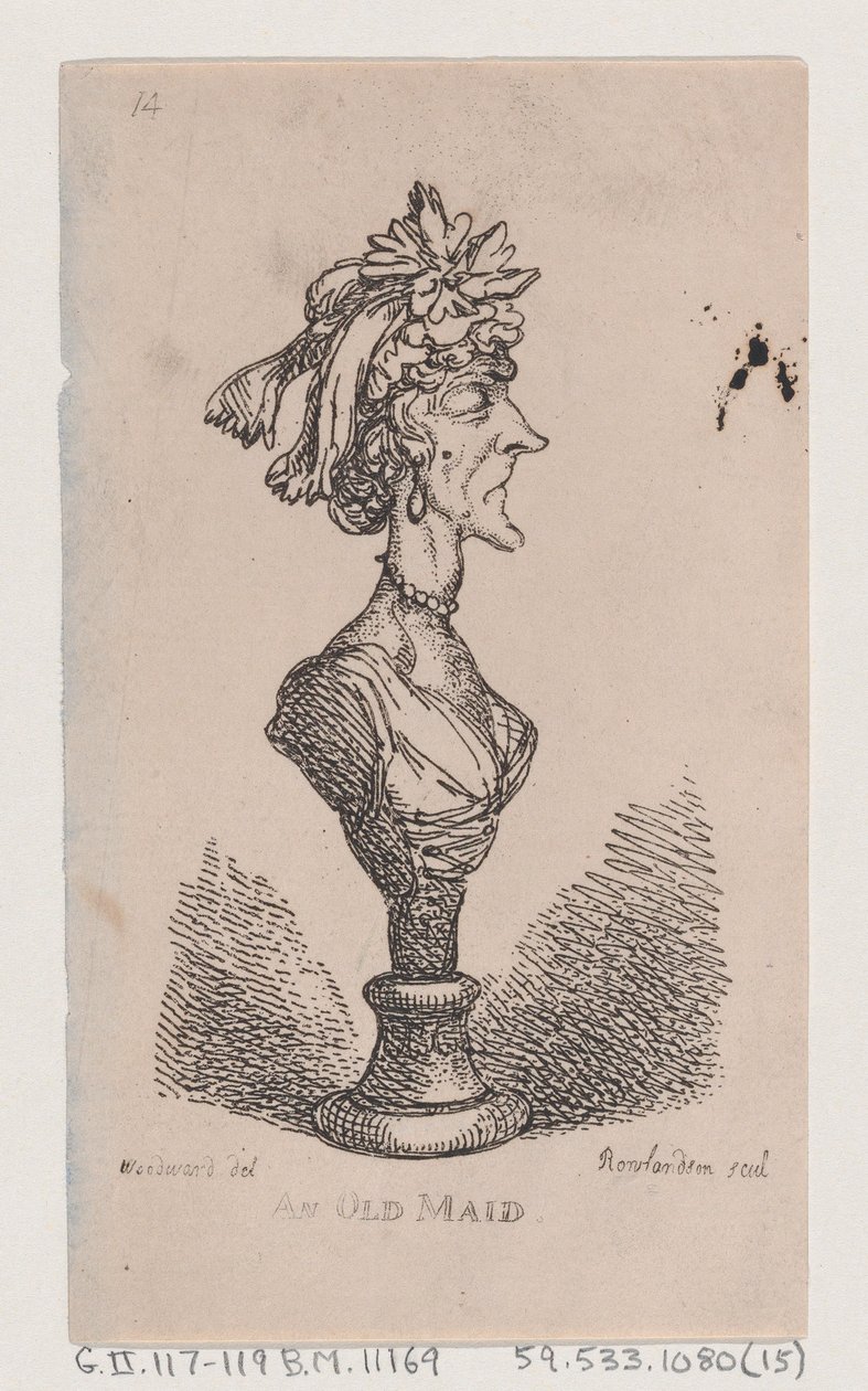 En gammel tjenestepige, 1808., 1808. af Thomas Rowlandson