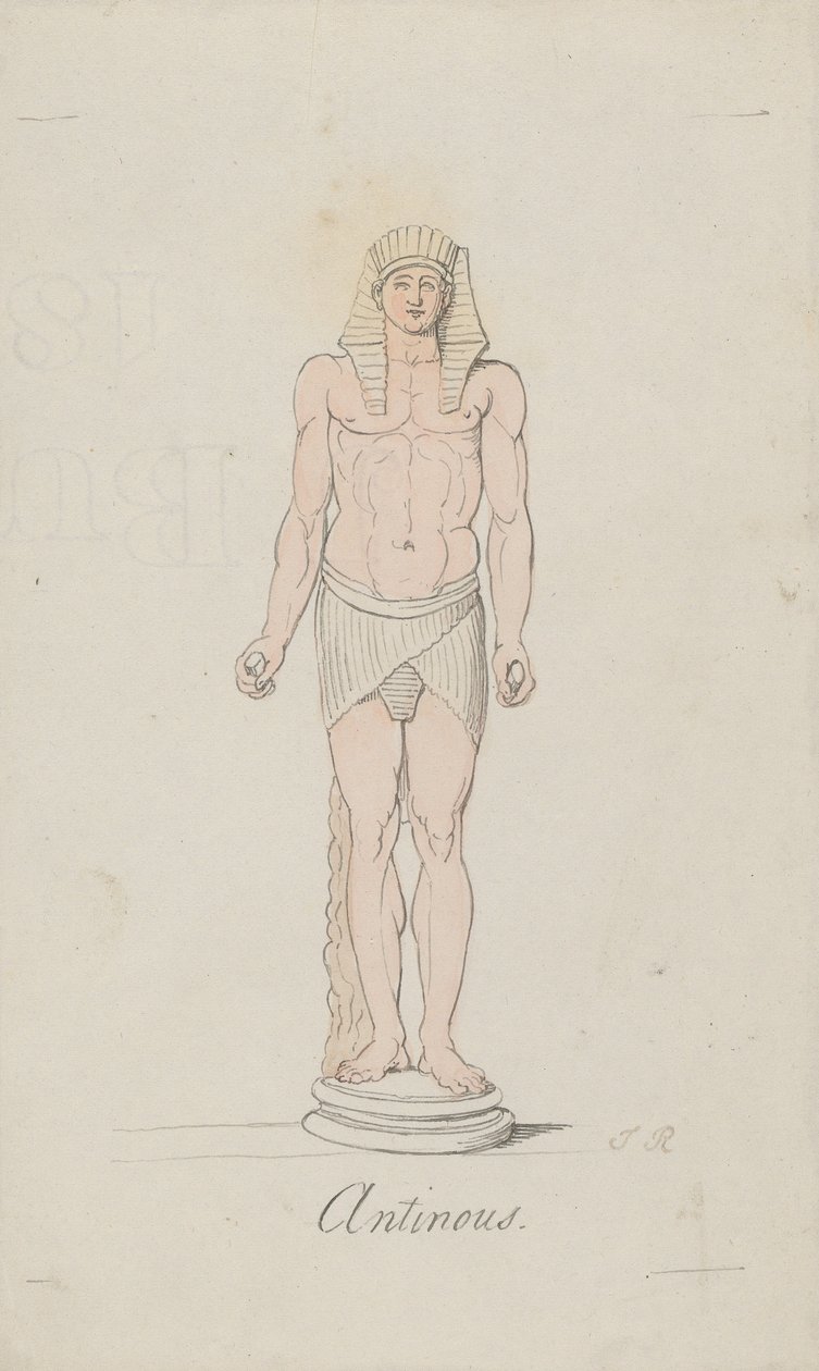 Antinous som Osiris af Thomas Rowlandson