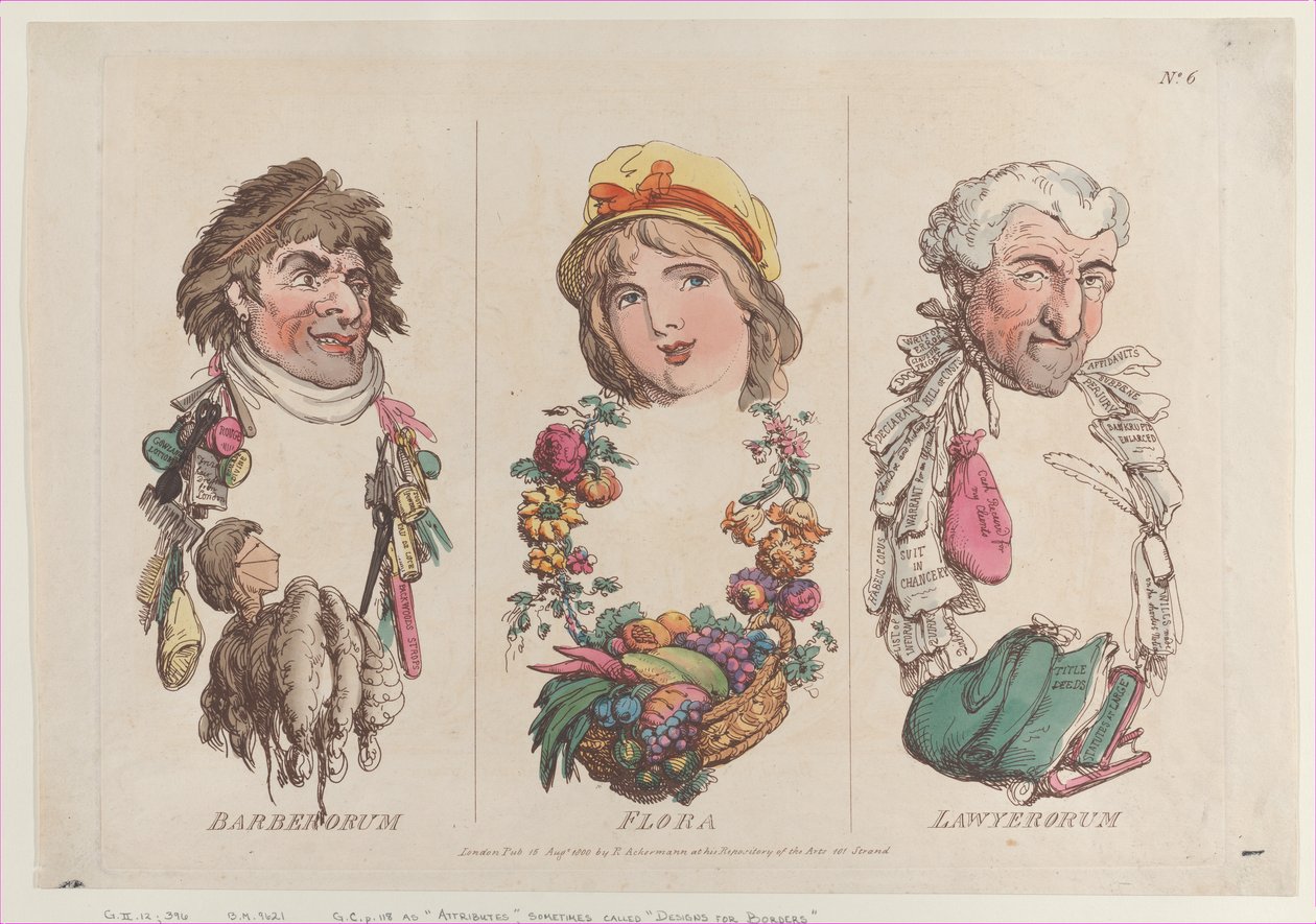 Barberorum, Flora, Lawyerorum, 15. august 1800., 15. august 1800. af Thomas Rowlandson