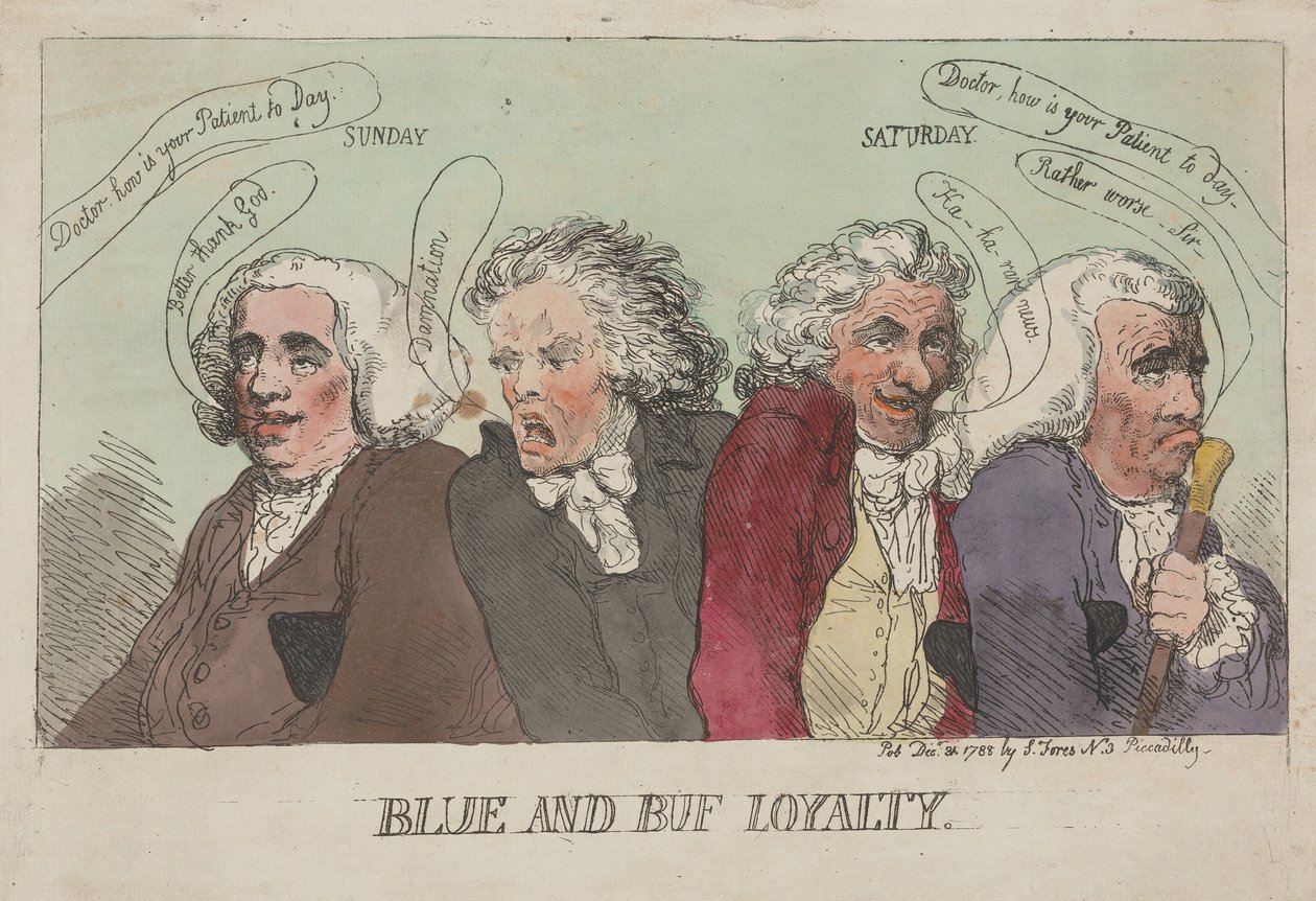 Blue og Buf – loyalitet af Thomas Rowlandson