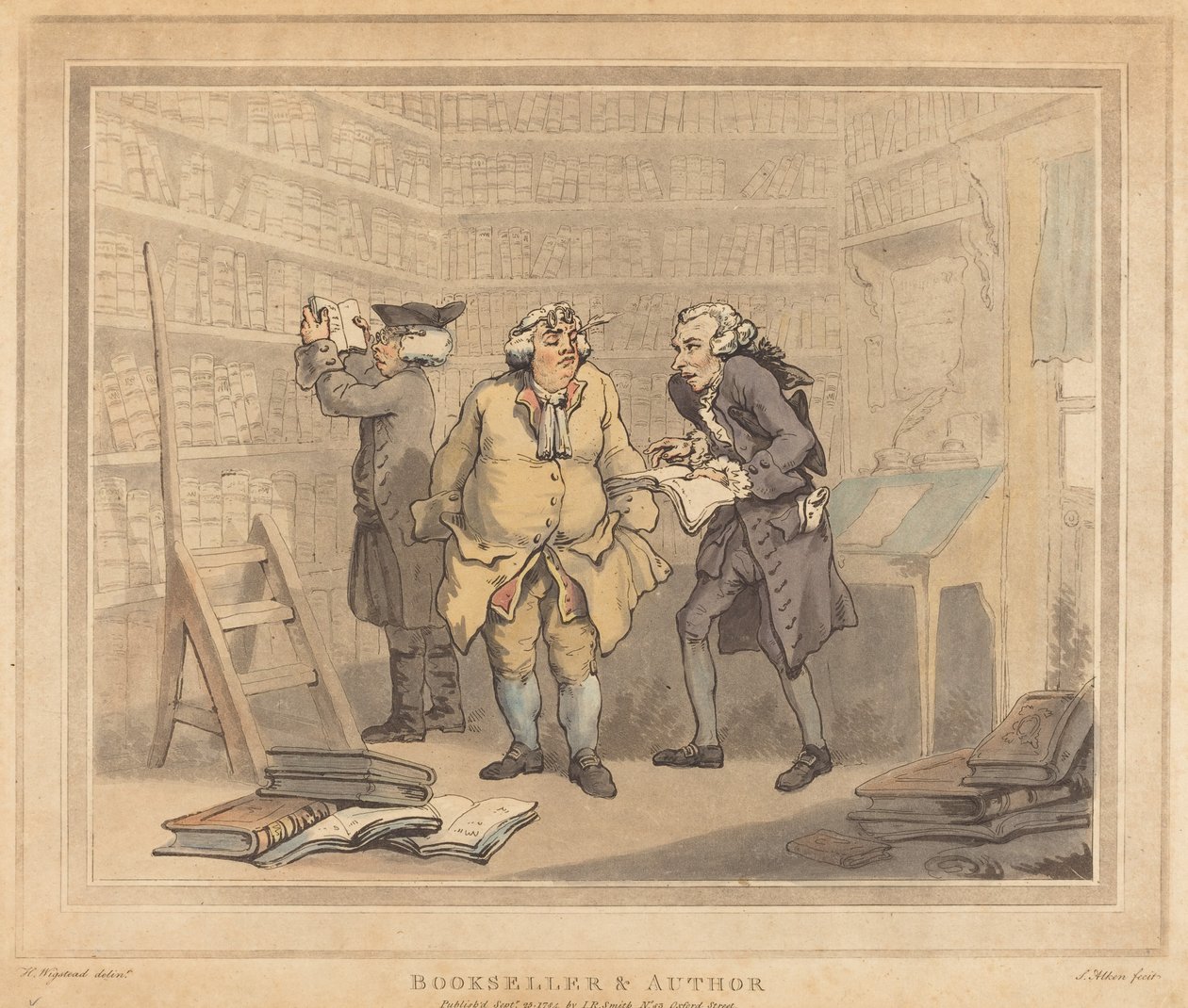 Boghandler og forfatter af Thomas Rowlandson