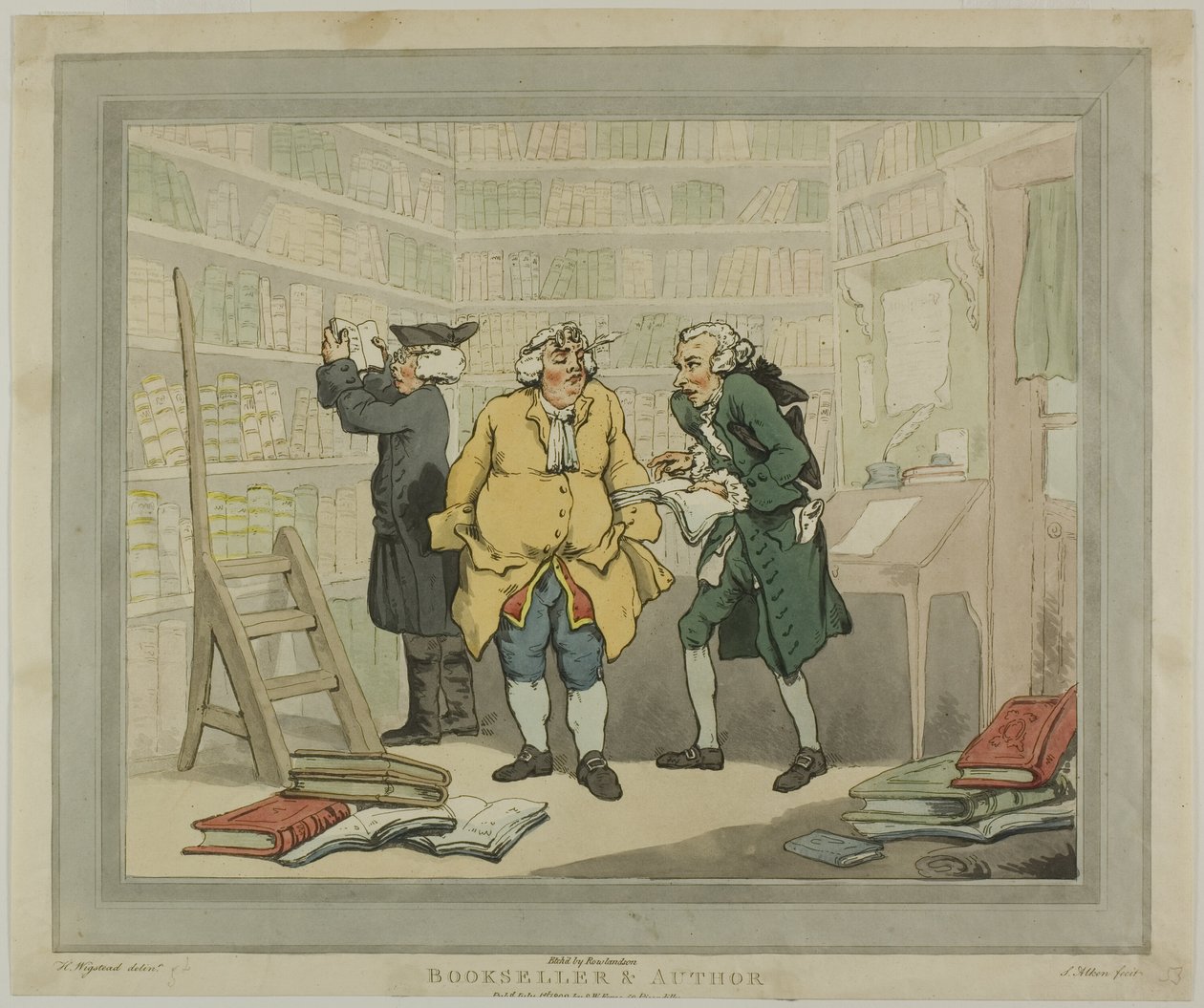 Boghandler og forfatter af Thomas Rowlandson