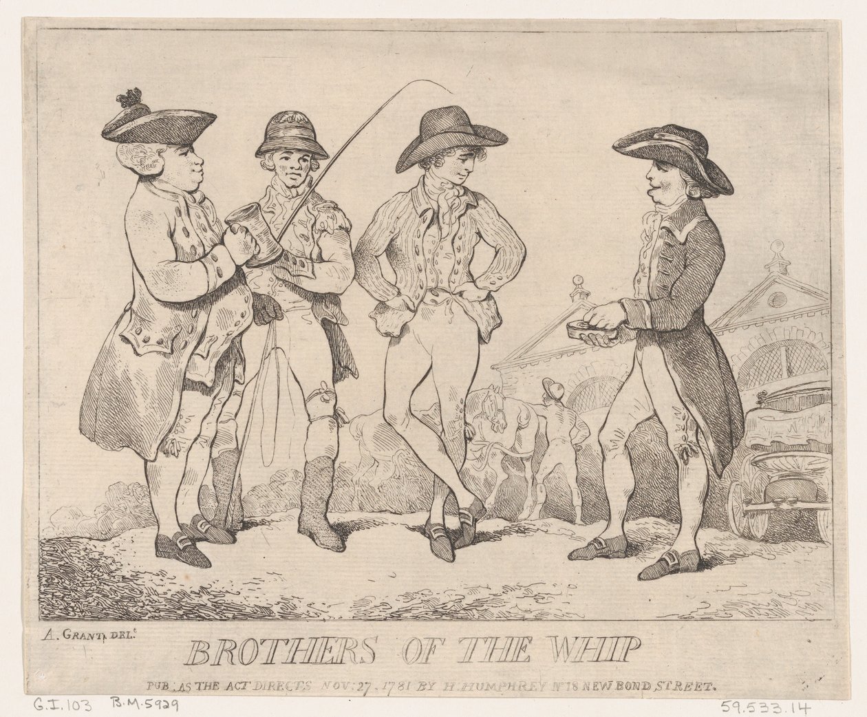 Piskens brødre, 27. november 1781., 27. november 1781. af Thomas Rowlandson