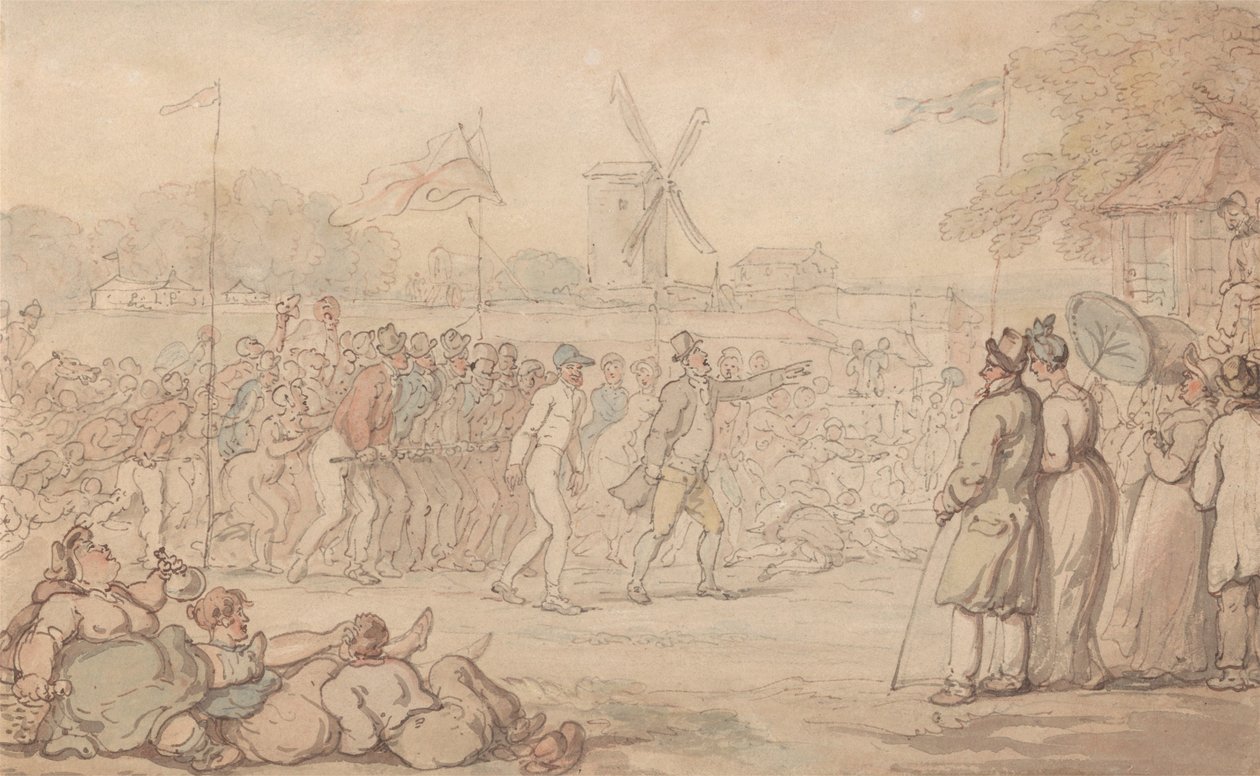 Kaptajn Barclays Rally-løb – Målgang af Thomas Rowlandson