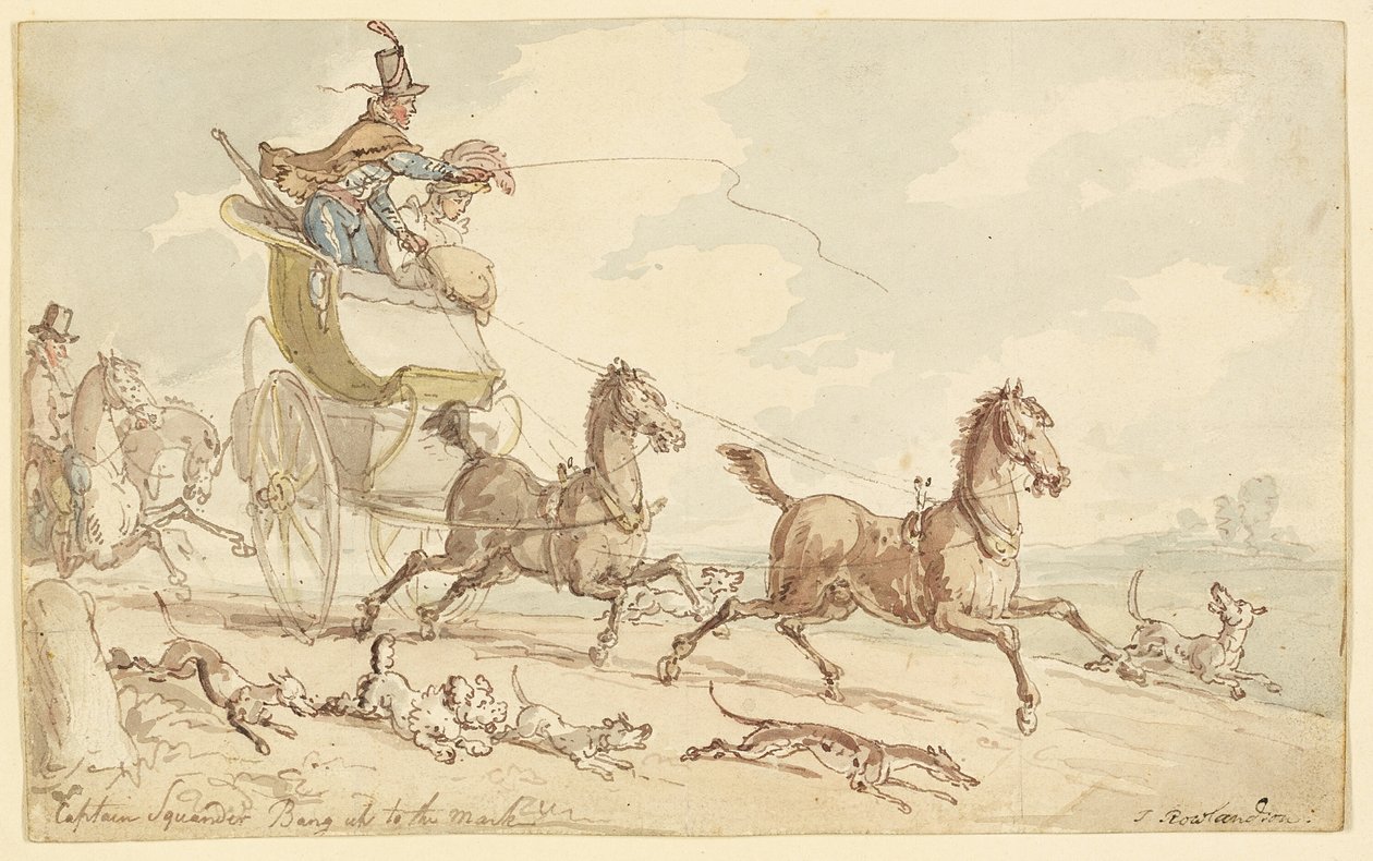 Kaptajn Squander Bang Up to the Mark af Thomas Rowlandson