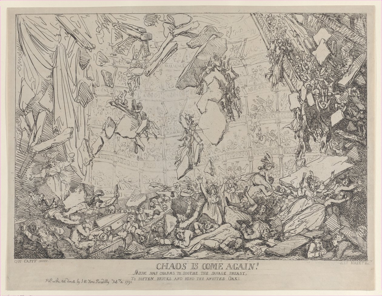 Kaos er kommet igen!, 4. februar 1791., 4. februar 1791. af Thomas Rowlandson