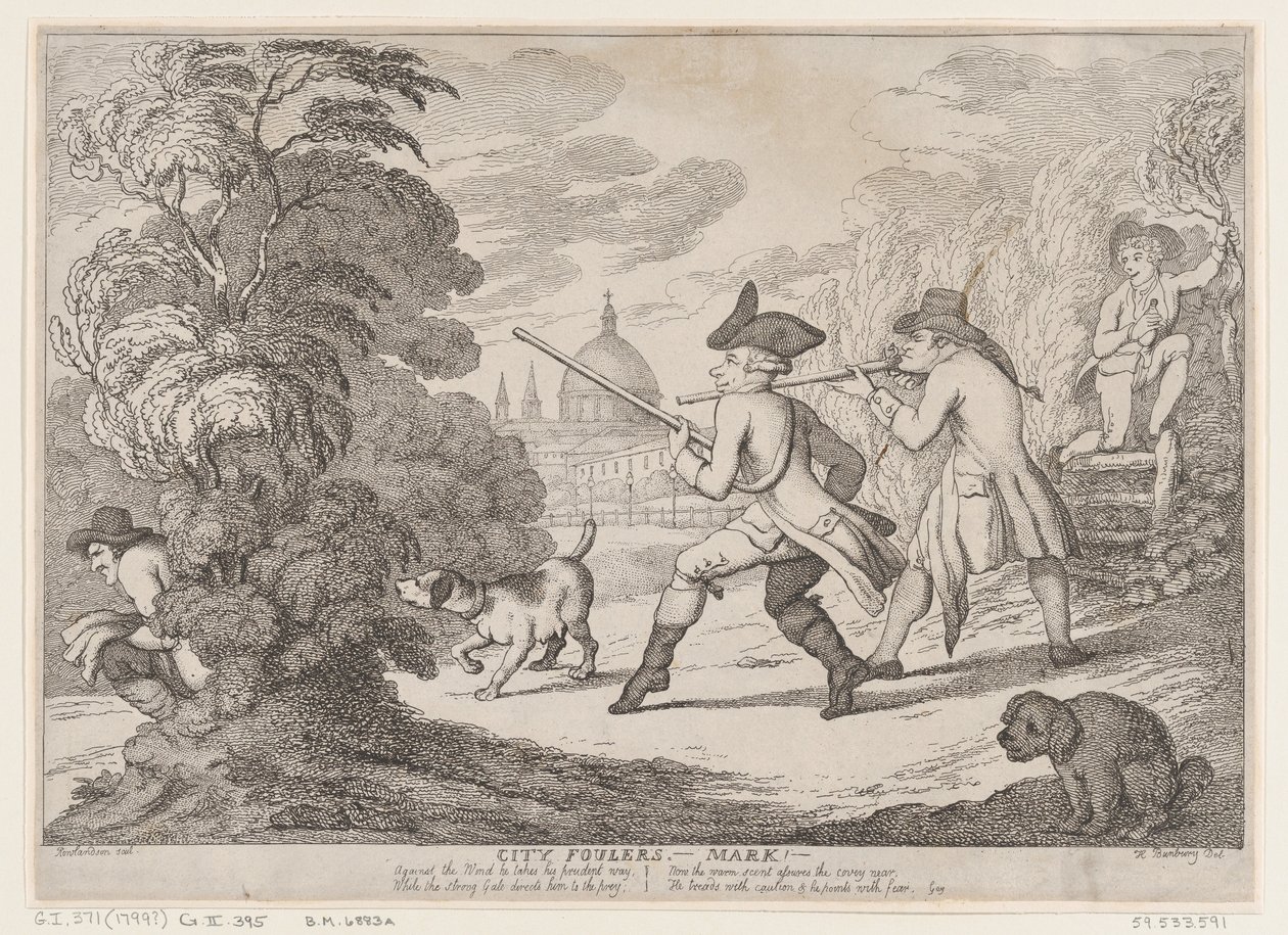 City Foulers-Mark!, 1799., 1799. af Thomas Rowlandson