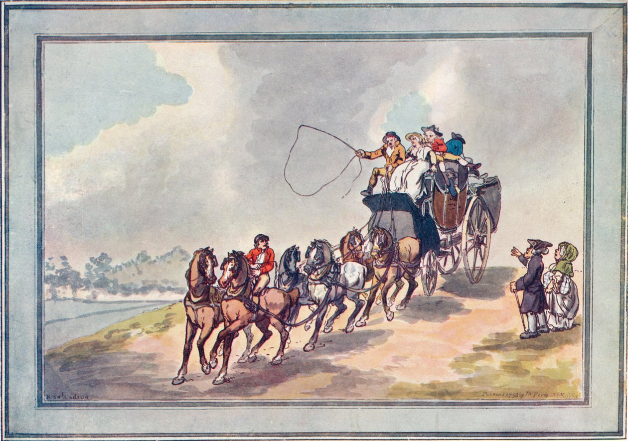 Coach and Six, 1907 af Thomas Rowlandson