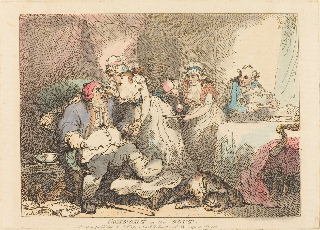 Komfort i gigten af Thomas Rowlandson