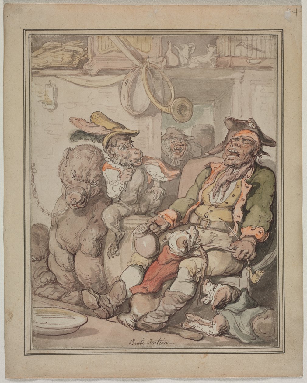 Komparativ anatomiundersøgelse, ca. 1810-1820. af Thomas Rowlandson