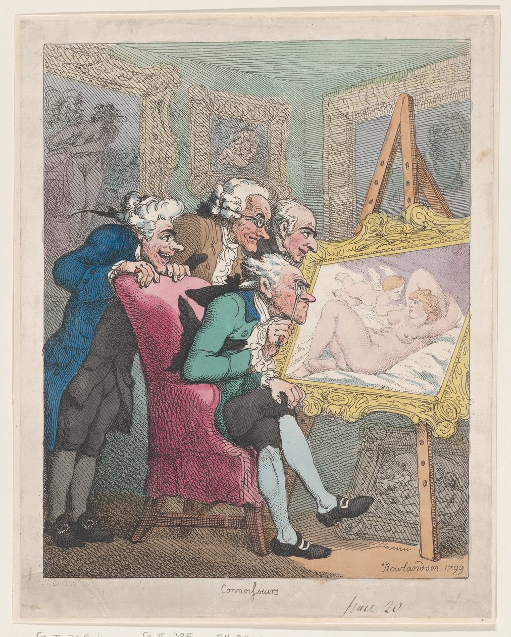 Connoisseurs, 20. juni 1799., 20. juni 1799. af Thomas Rowlandson