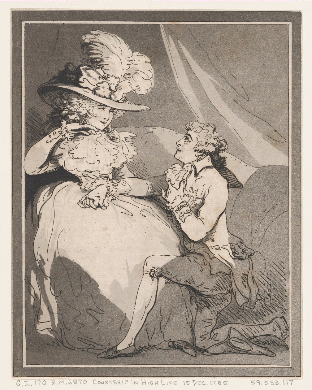 Frieri i det høje liv, 15. december 1785., 15. december 1785. af Thomas Rowlandson