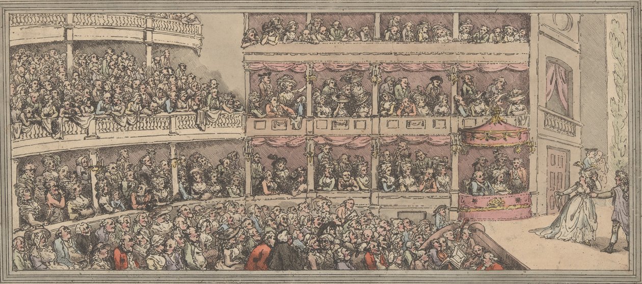 Covent Garden Theatre, 1792., 1792. af Thomas Rowlandson