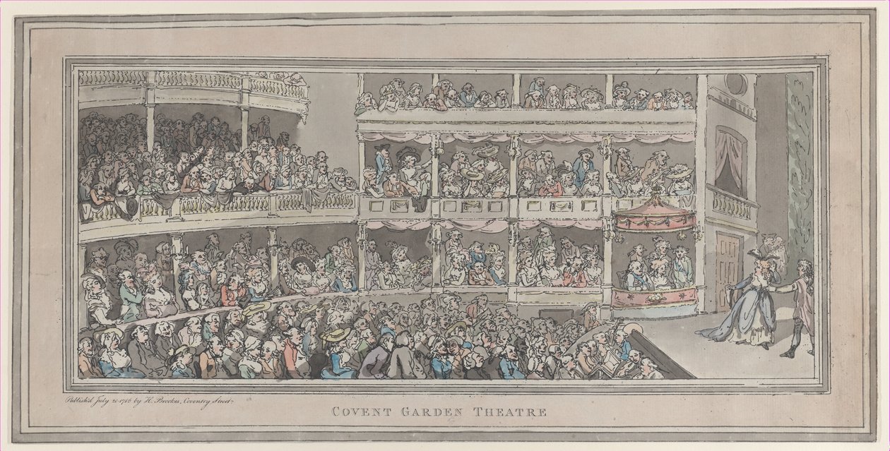 Covent Garden Theatre, 20. juli 1786., 20. juli 1786. af Thomas Rowlandson