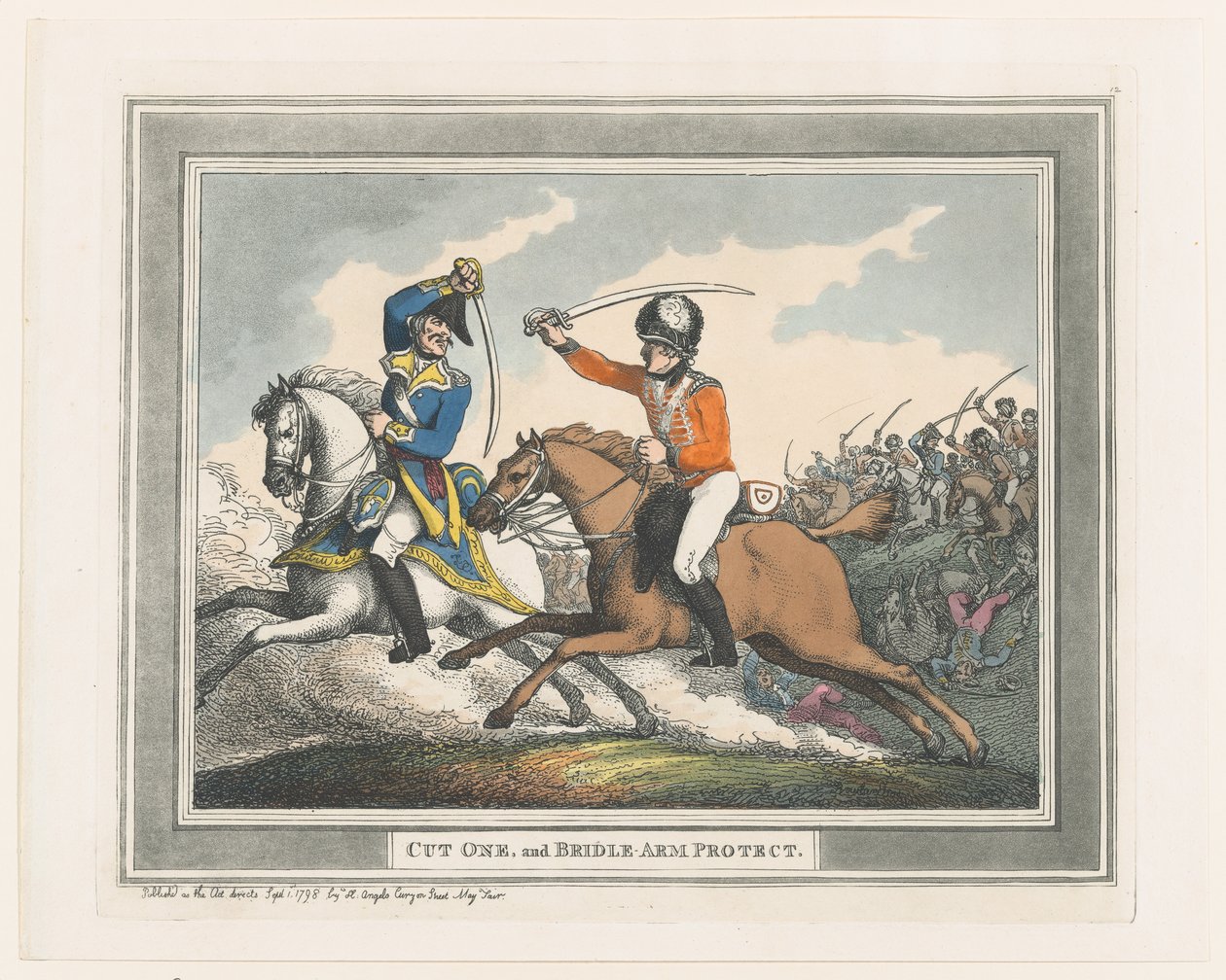 Cut One and Bridle Arm Protect, 1. september 1798., 1. september 1798. af Thomas Rowlandson