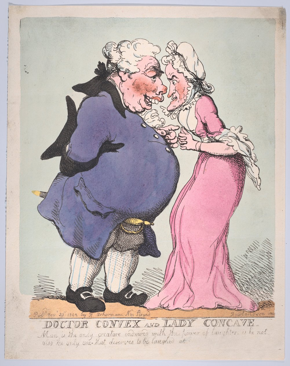 Doctor Convex og Lady Concave, 20. november 1802., 20. november 1802. af Thomas Rowlandson