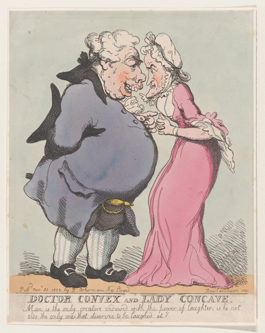 Doctor Convex og Lady Concave, 20. november 1802., 20. november 1802. af Thomas Rowlandson