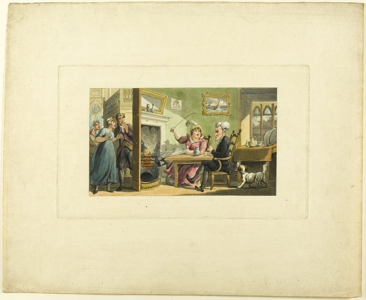 Doctor Syntax Returned from His Tour, fra The Tour of Doctor Syntax af Thomas Rowlandson
