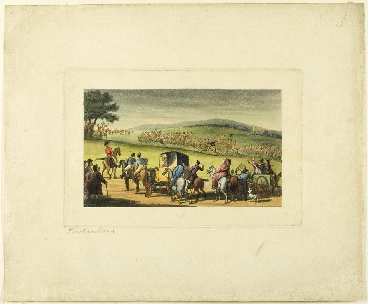 Doctor Syntax at a Review, fra The Tour of Doctor Syntax af Thomas Rowlandson