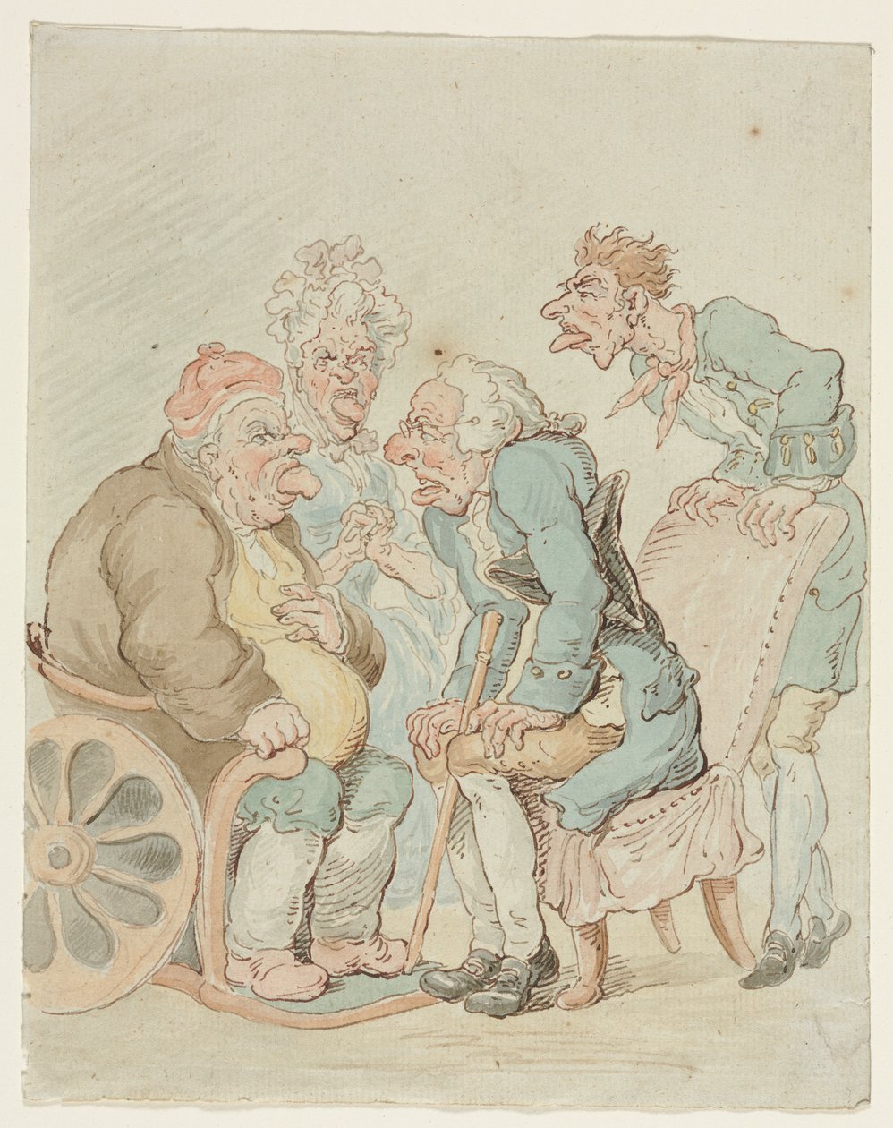 Læge, slutningen af 1800-tallet eller begyndelsen af 1900-tallet. af Thomas Rowlandson