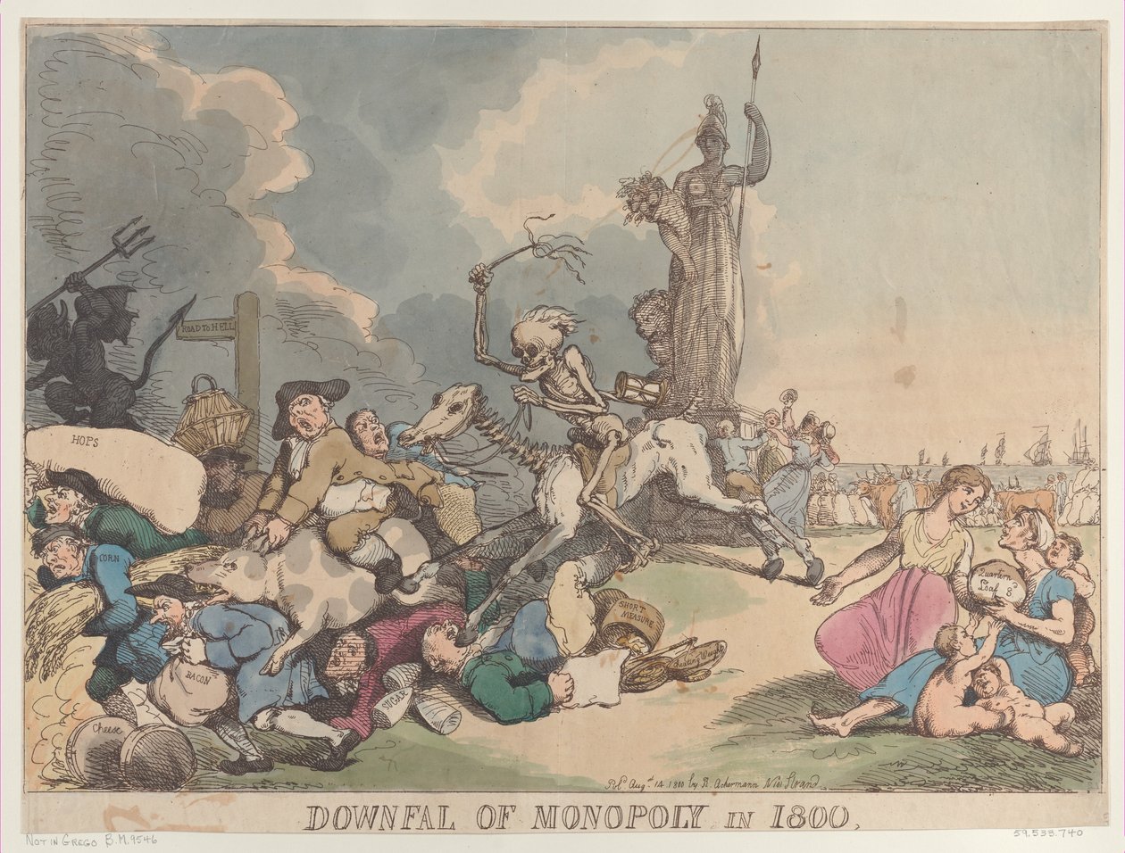 Monopolets undergang i 1800, 14. august 1800., 14. august 1800. af Thomas Rowlandson