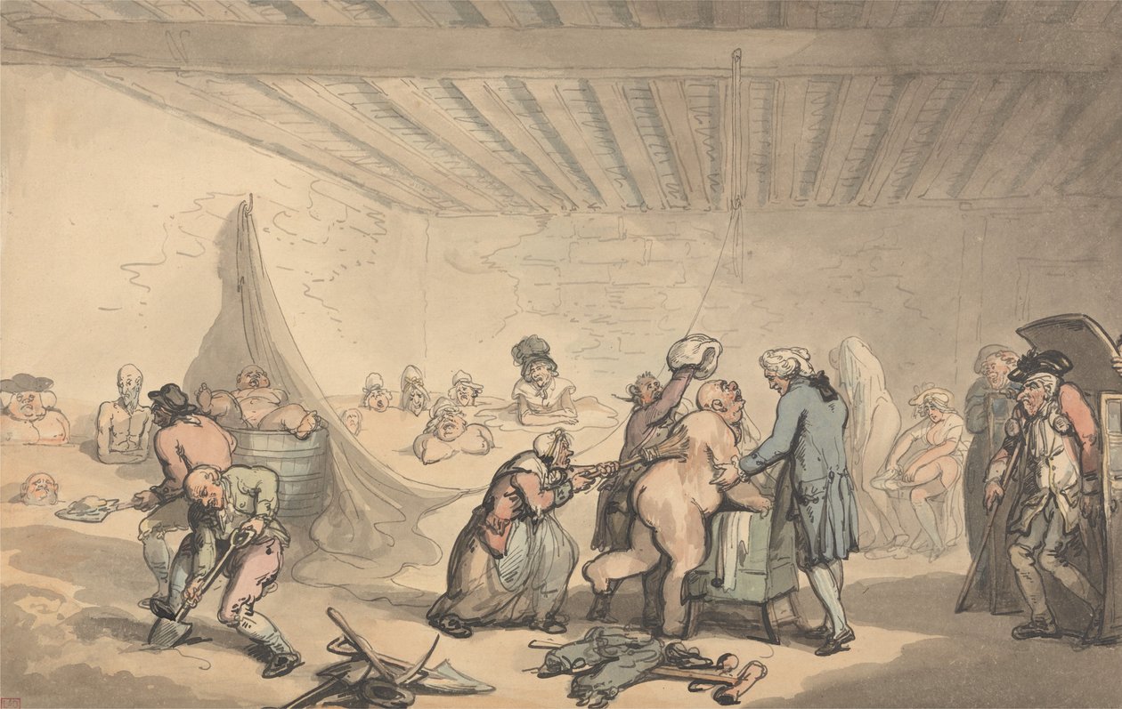 Dr. Grahams Badeanstalt af Thomas Rowlandson