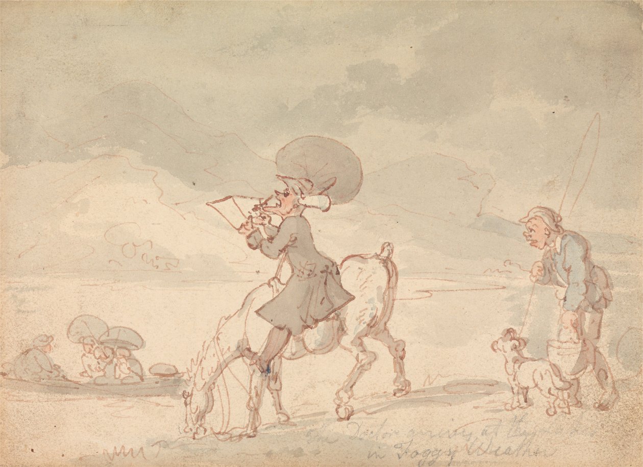 Dr. Syntax tegner søen af Thomas Rowlandson