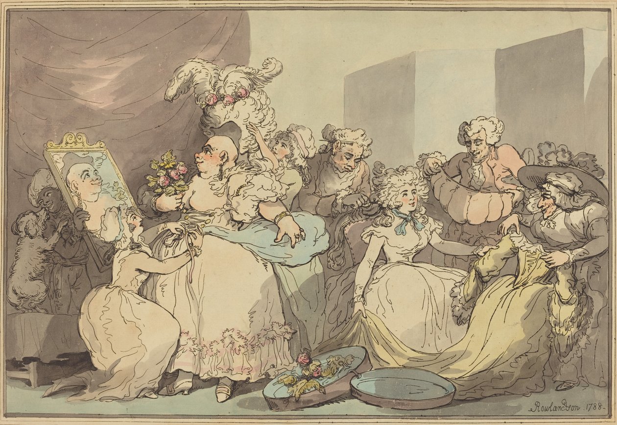 Påklædning til en fødselsdag af Thomas Rowlandson