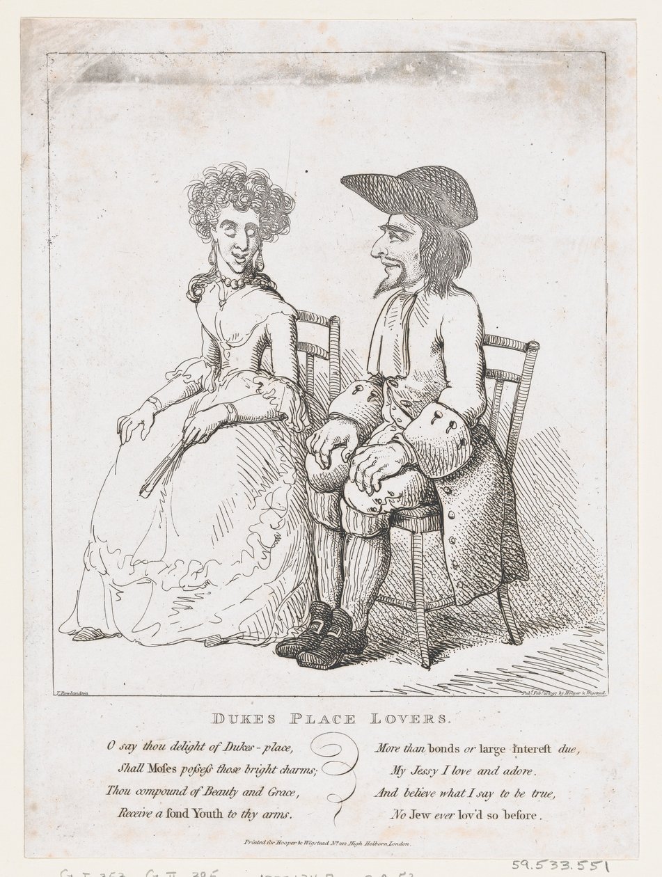 Dukes Place Lovers, 21. februar 1797., 21. februar 1797. af Thomas Rowlandson