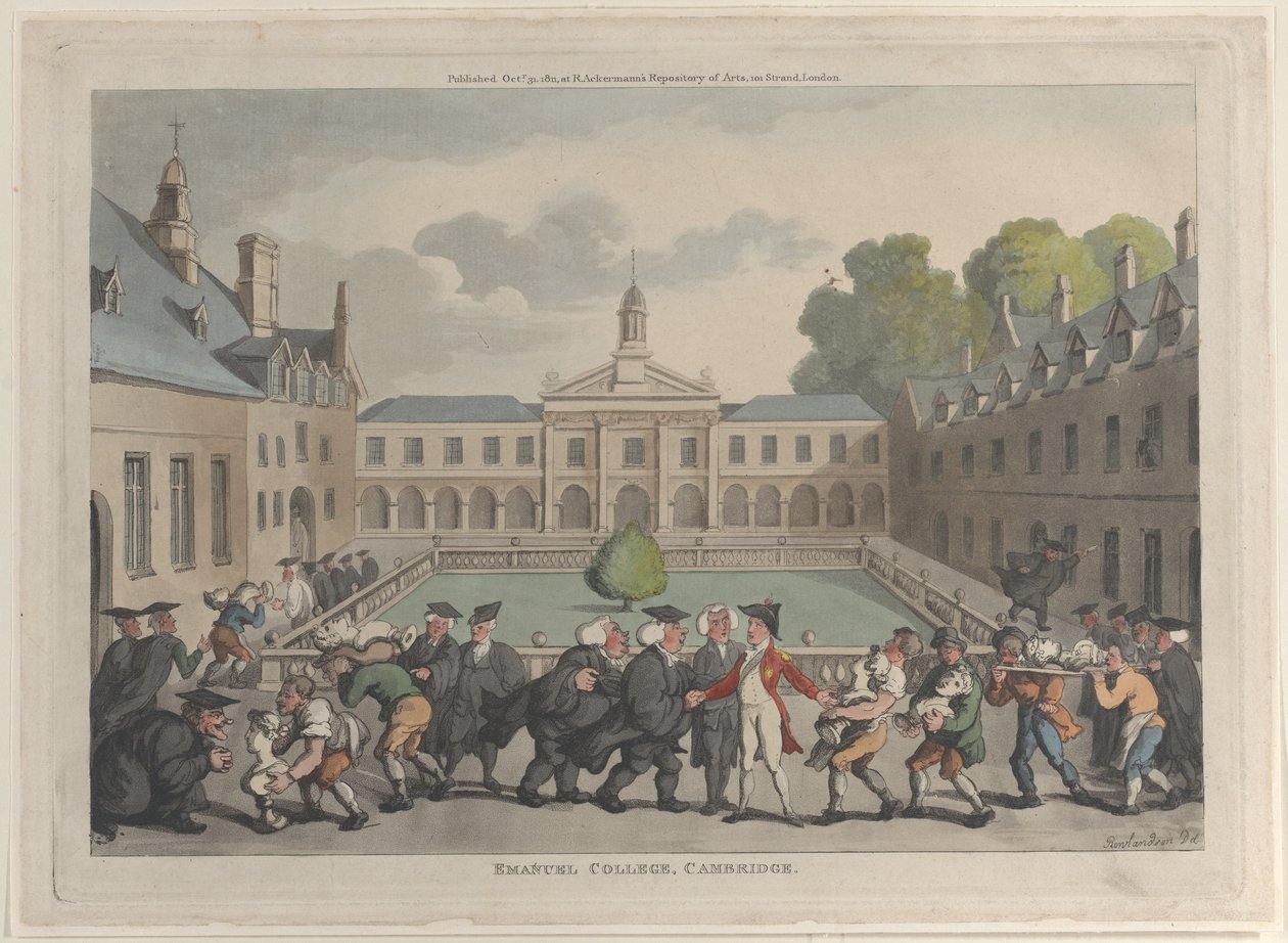 Emmanuel College, Cambridge, 31. oktober 1811., 31. oktober 1811. af Thomas Rowlandson