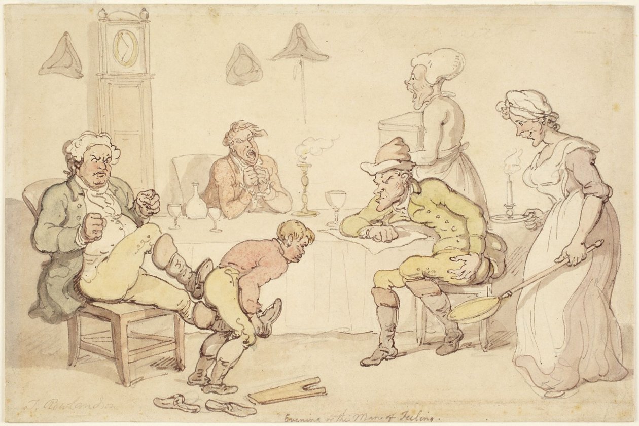 Aften eller Manden med følelser af Thomas Rowlandson