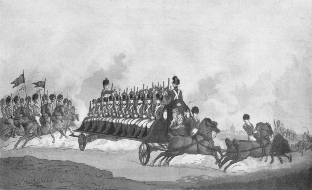 Ekspedition eller militærflue, c1780-1820, 1909 af Thomas Rowlandson