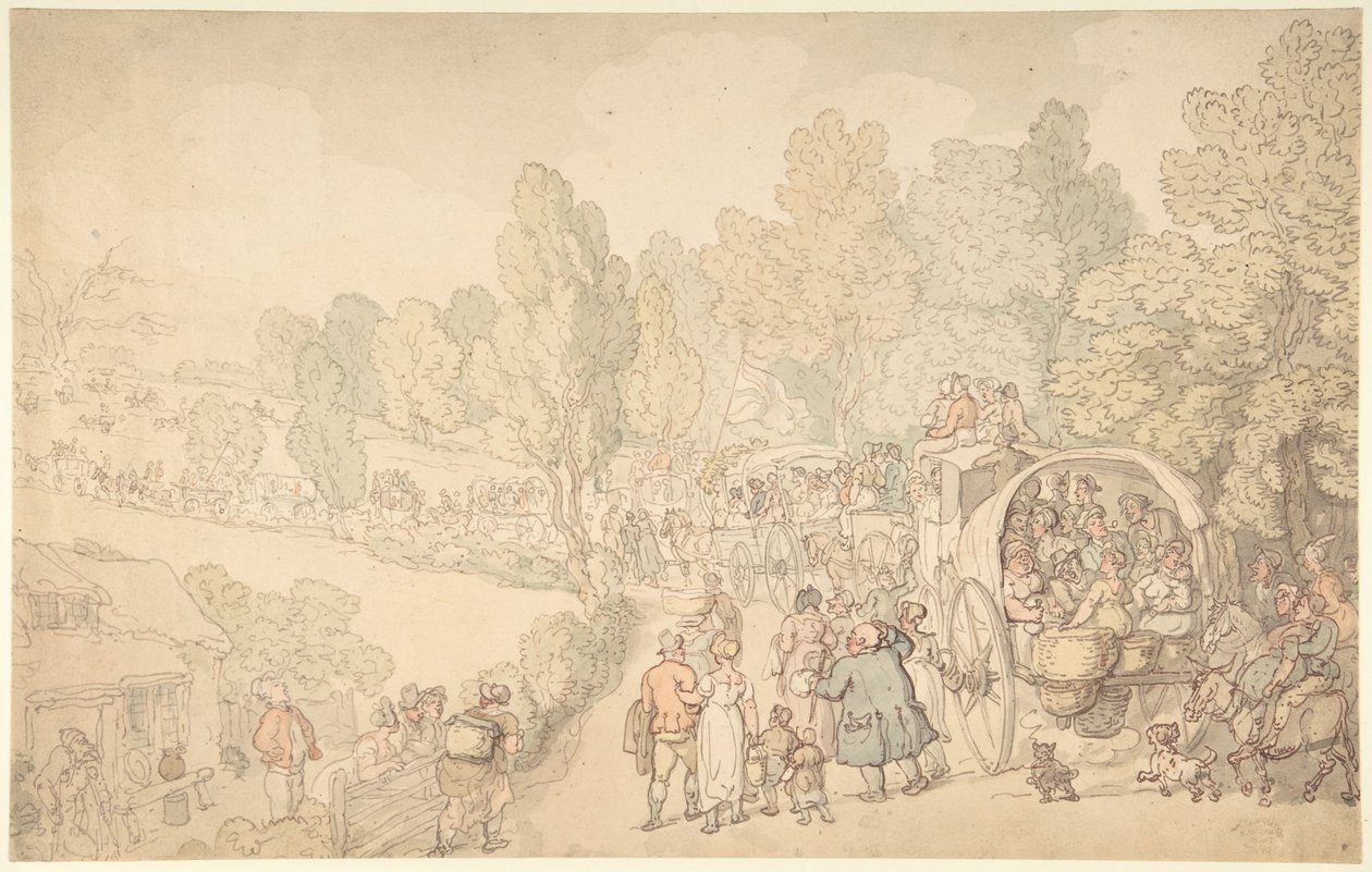 Fairlop Fair, Essex af Thomas Rowlandson
